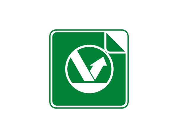 Reflecterende sticker groen